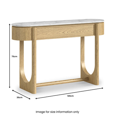 Nyssa Marble Top Console Table