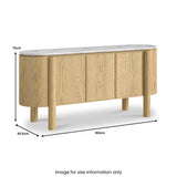 Nyssa Marble Top Large Sideboard from Roseland Furniture