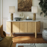 Nyssa Marble Top Large Sideboard from Roseland Furniture