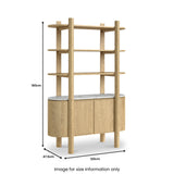 Nyssa Marble Top Bookcase from Roseland Furniture