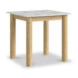 Nyssa Marble Top 80cm Square Dining Table from Roseland Furniture
