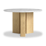 Nyssa Marble Top Round Dining Table from Roseland Furniture