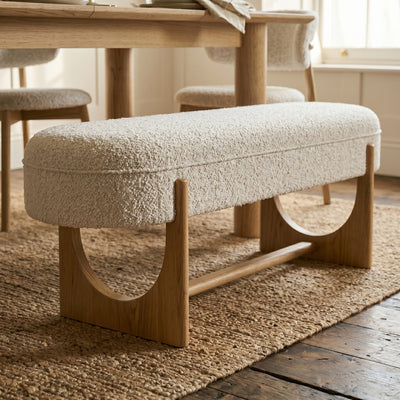 Nyssa Boucle 150cm Dining Bench