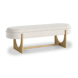 Nyssa Boucle 150cm Dining Bench from Roseland Furniture