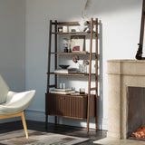 Shorwell Bookcase Dark Stain from Roseland Furniture
