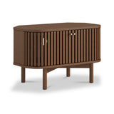 Shorwell Corner TV Unit Dark Stain from Roseland Furniture