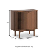 Shorwell Cupboard Dark Stain from Roseland Furniture