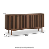 Shorwell Large Sideboard Dark Stain Size1 from Roseland Furniture