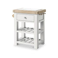 Penzance Small Kitchen Island Grey from Roseland Furniture