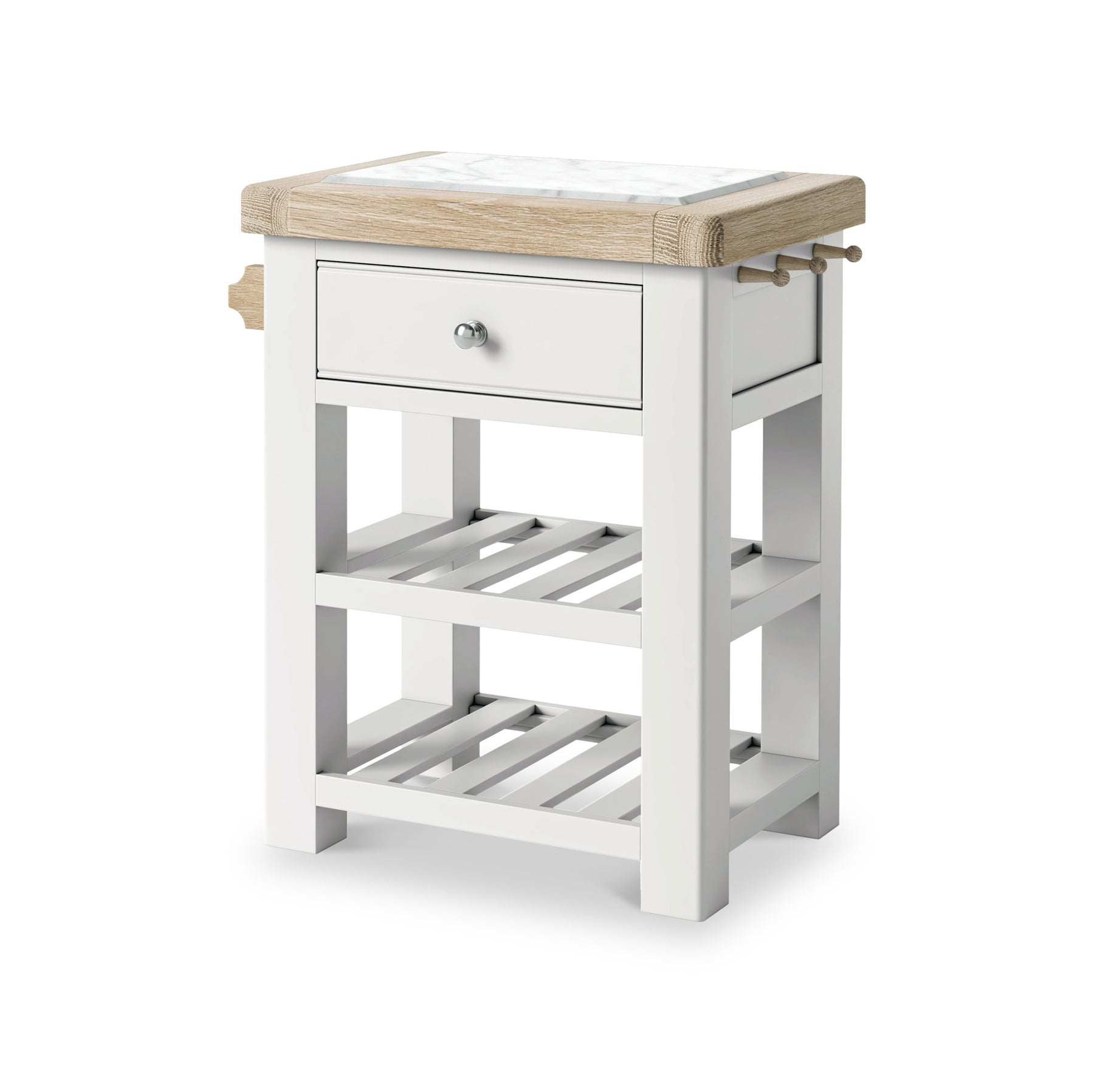Penzance Small Kitchen Island Grey from Roseland Furniture