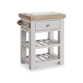 Penzance Small Kitchen Island Grey from Roseland Furniture