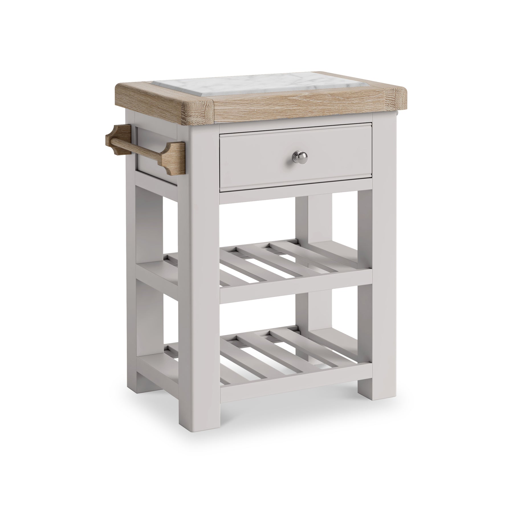 Penzance Small Kitchen Island Grey from Roseland Furniture