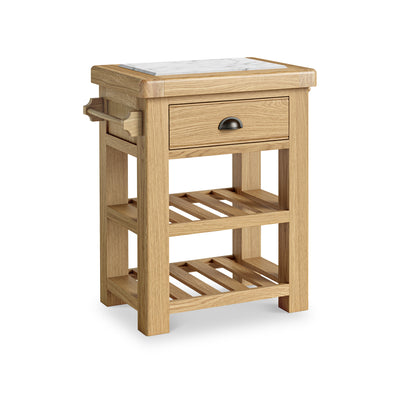 Portland Oak Small Kitchen Island