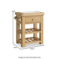 Portland Small Kitchen Island from Roseland Furniture