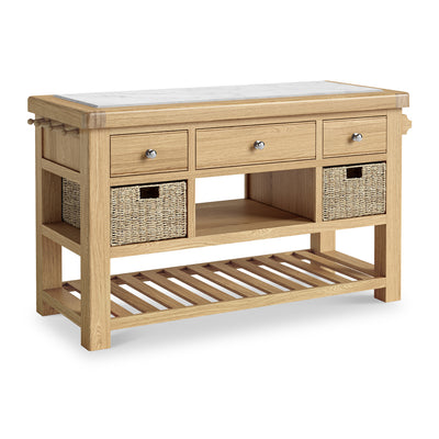 Portland Oak Large Kitchen Island