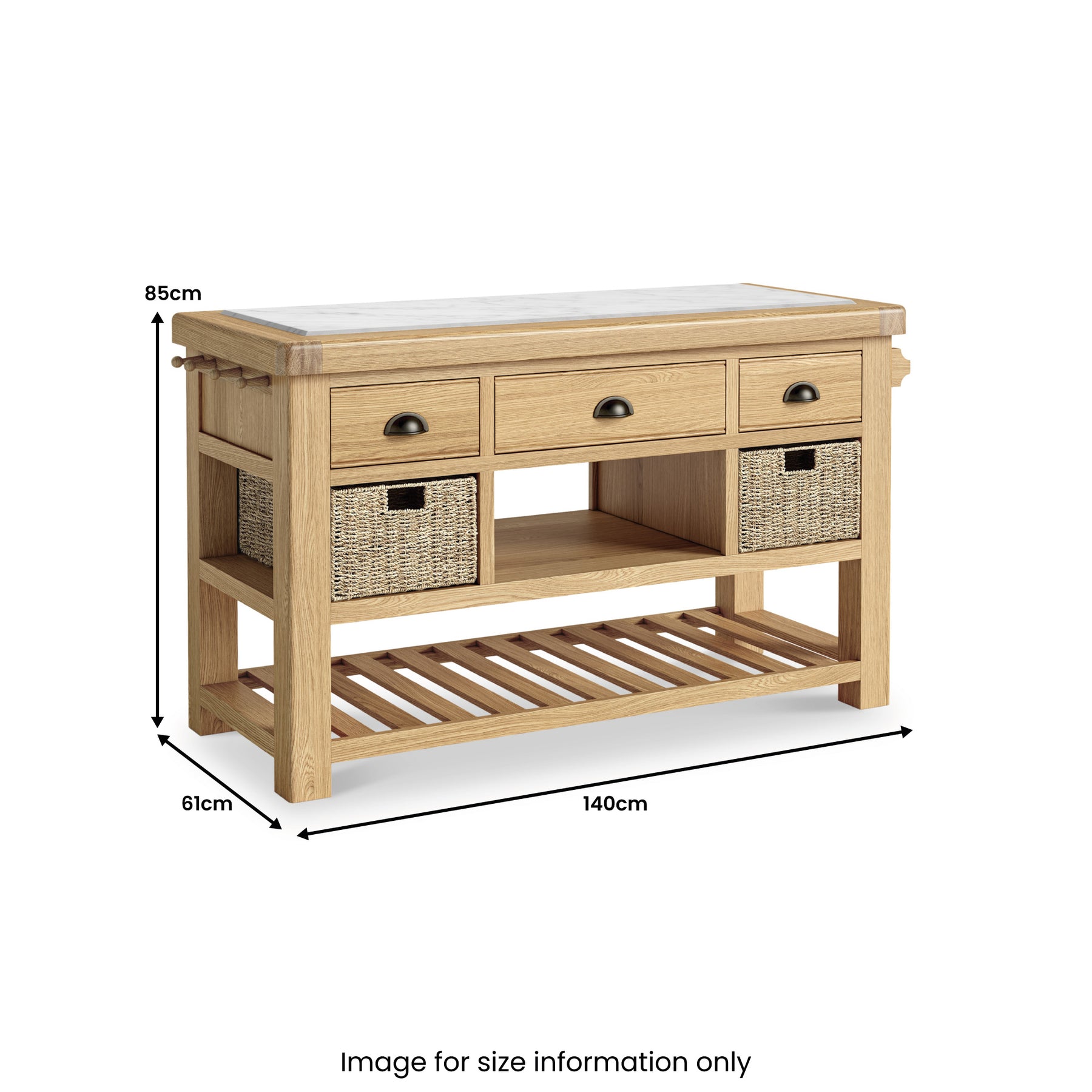 Portland Large Kitchen Island from Roseland Furniture
