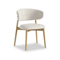 Girona Boucle Dining Chair White from Roseland Furniture