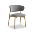 Girona Boucle Dining Chair Grey from Roseland Furniture