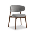 Almeria Boucle Dining Chair Grey from Roseland Furniture