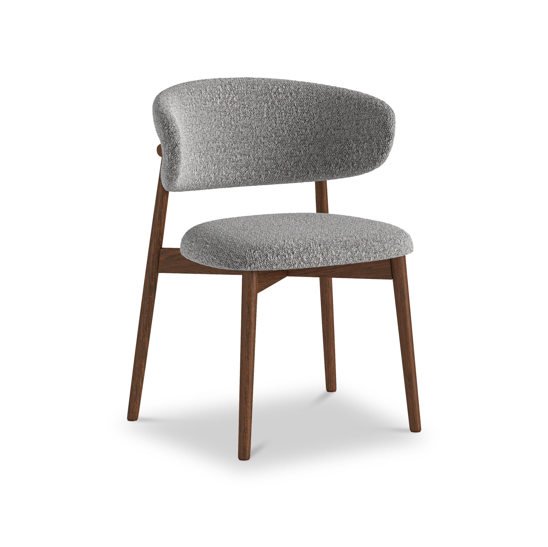 Almeria Boucle Dining Chair Grey from Roseland Furniture