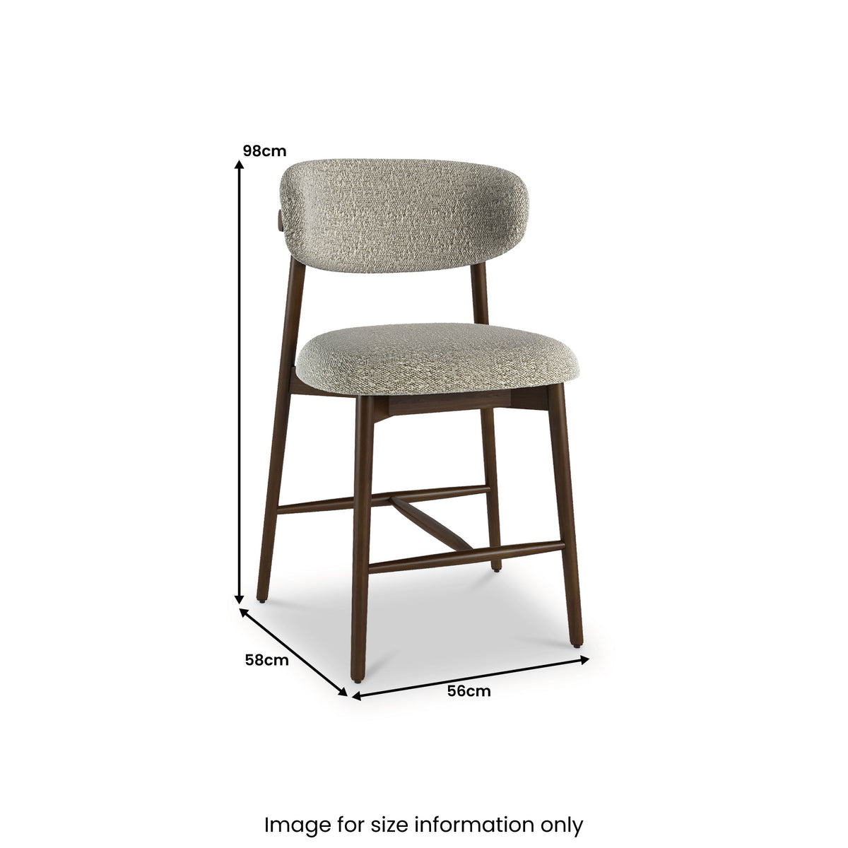 Fabre Boucle Barstool Moss Green from Roseland Furniture