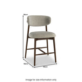 Fabre Boucle Barstool Moss Green from Roseland Furniture