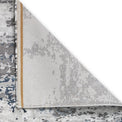 Fenway Navy Grey Distressed Super Soft Rug