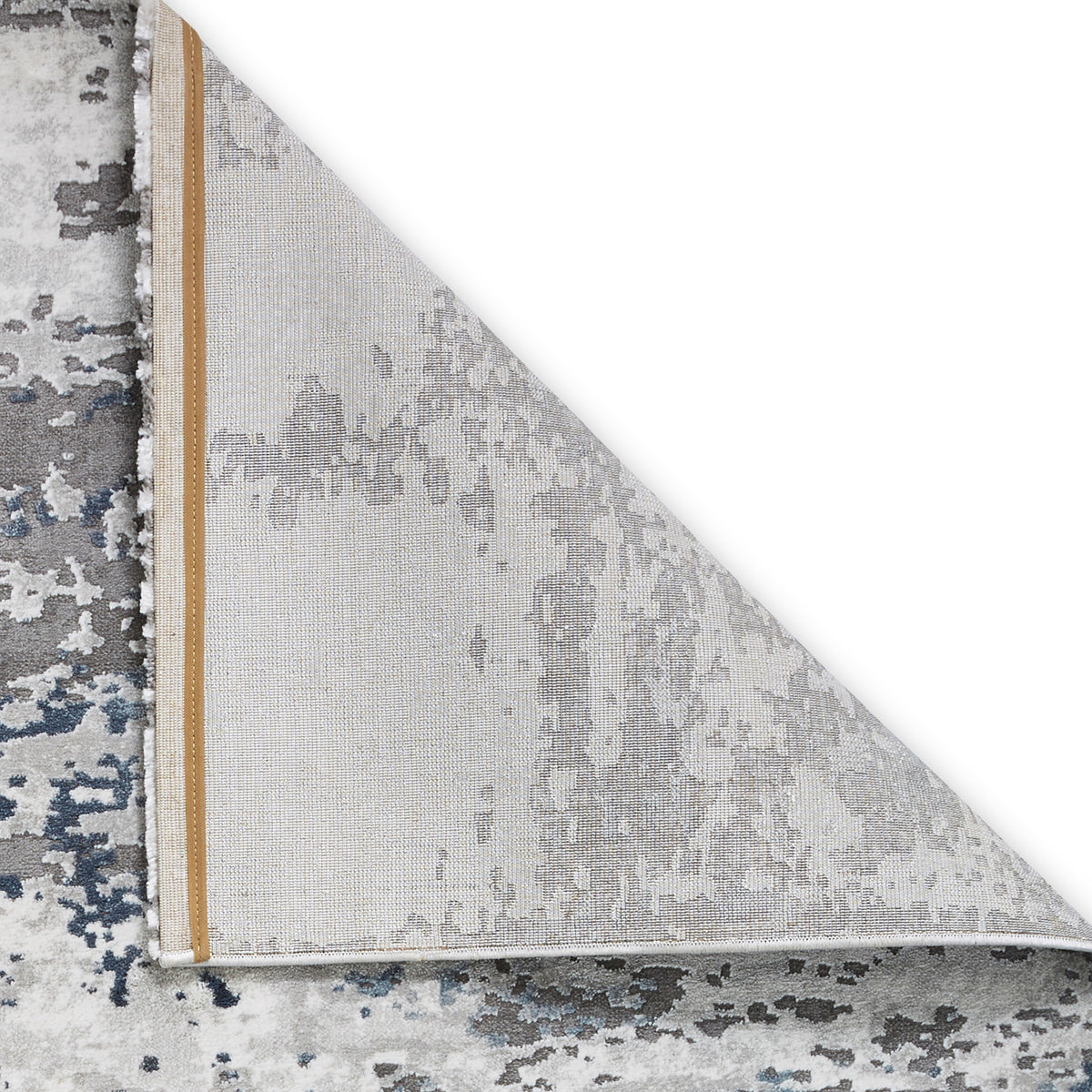 Fenway Navy Grey Distressed Super Soft Rug