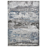 Fenway Navy Grey Distressed Super Soft Rug from Roseland Furniture
