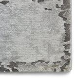 Fenway Yellow Grey Distressed Super Soft Rug