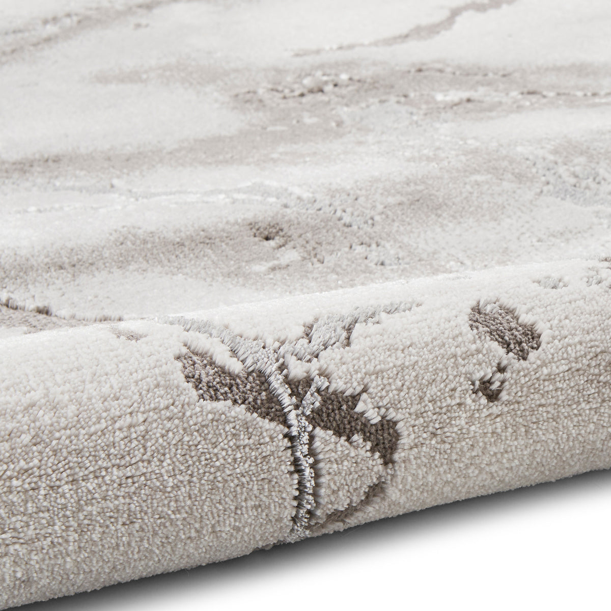 Fenway Marble Effect Rectangular Rug for Living Room or Bedroom | Gold ...