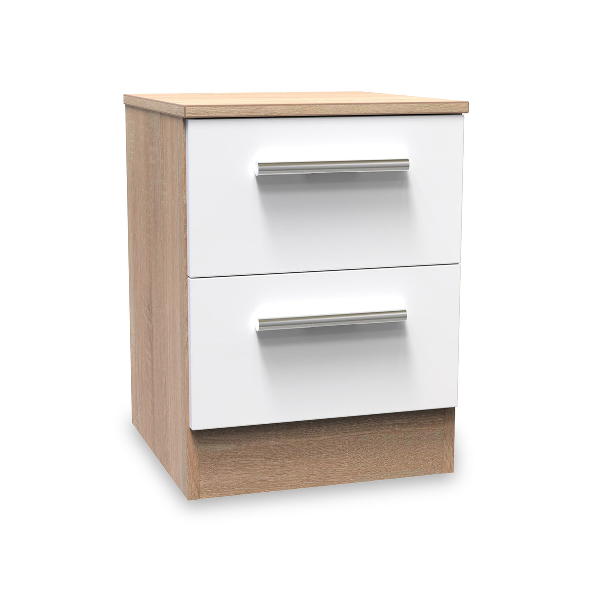 Blakely White Oak Bardolino 2 Drawer Bedside Cabinet from Roseland Furniture