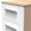 Blakely White Oak Bardolino 2 Drawer Bedside Cabinet from Roseland Furniture