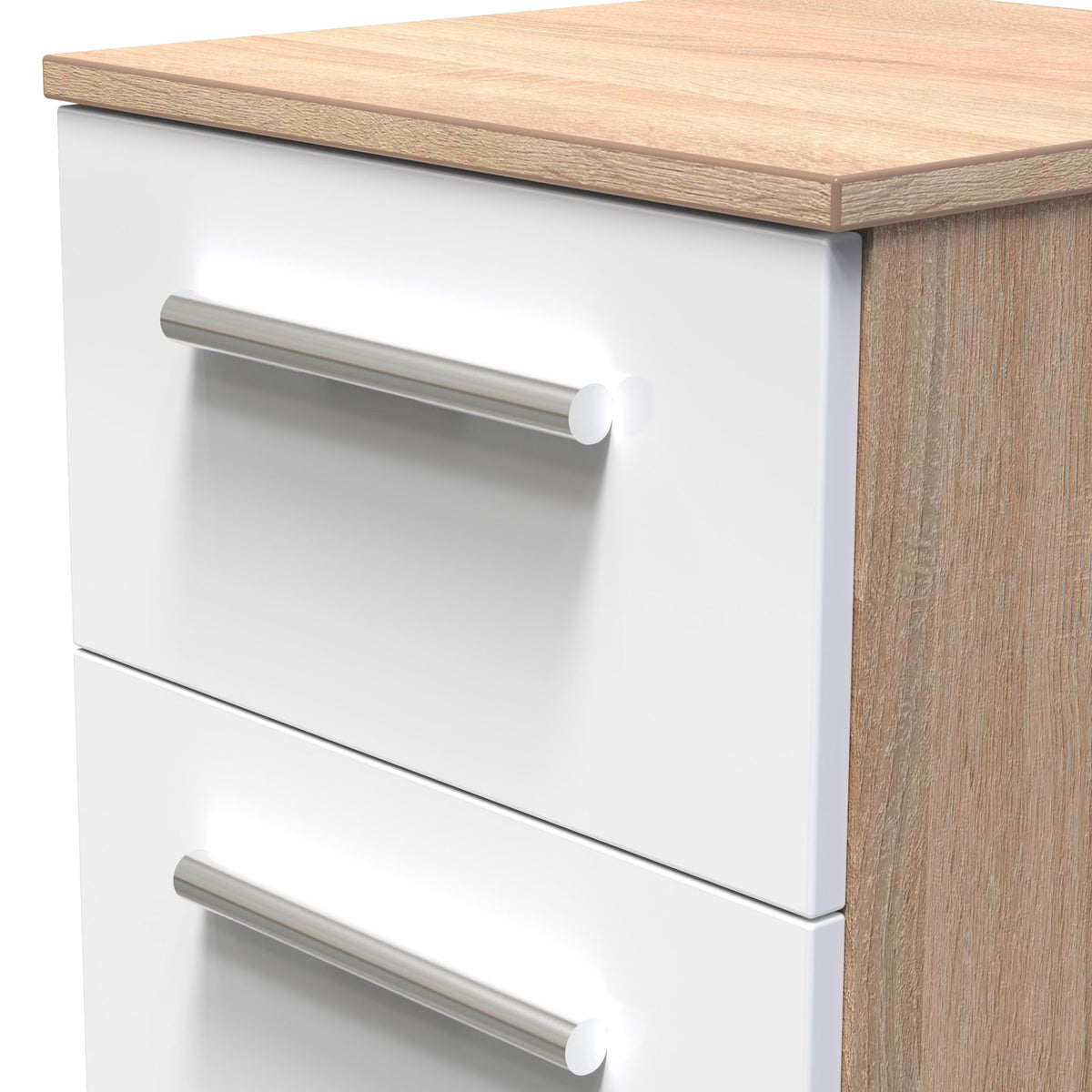 Blakely White Oak Bardolino 2 Drawer Bedside Cabinet from Roseland Furniture