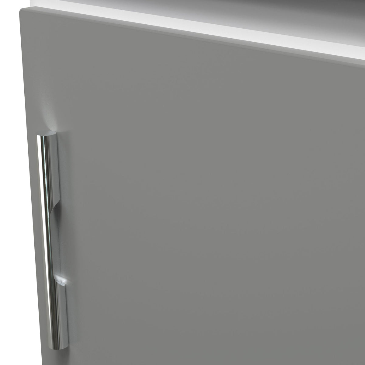 Blakely Grey and White 1 Door with Open Shelf Bedside Cabinet