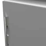 Blakely Grey and White 1 Door with Open Shelf Bedside Cabinet
