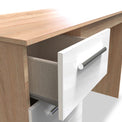 Blakely White & Light Oak 3 Drawer Storage Desk
