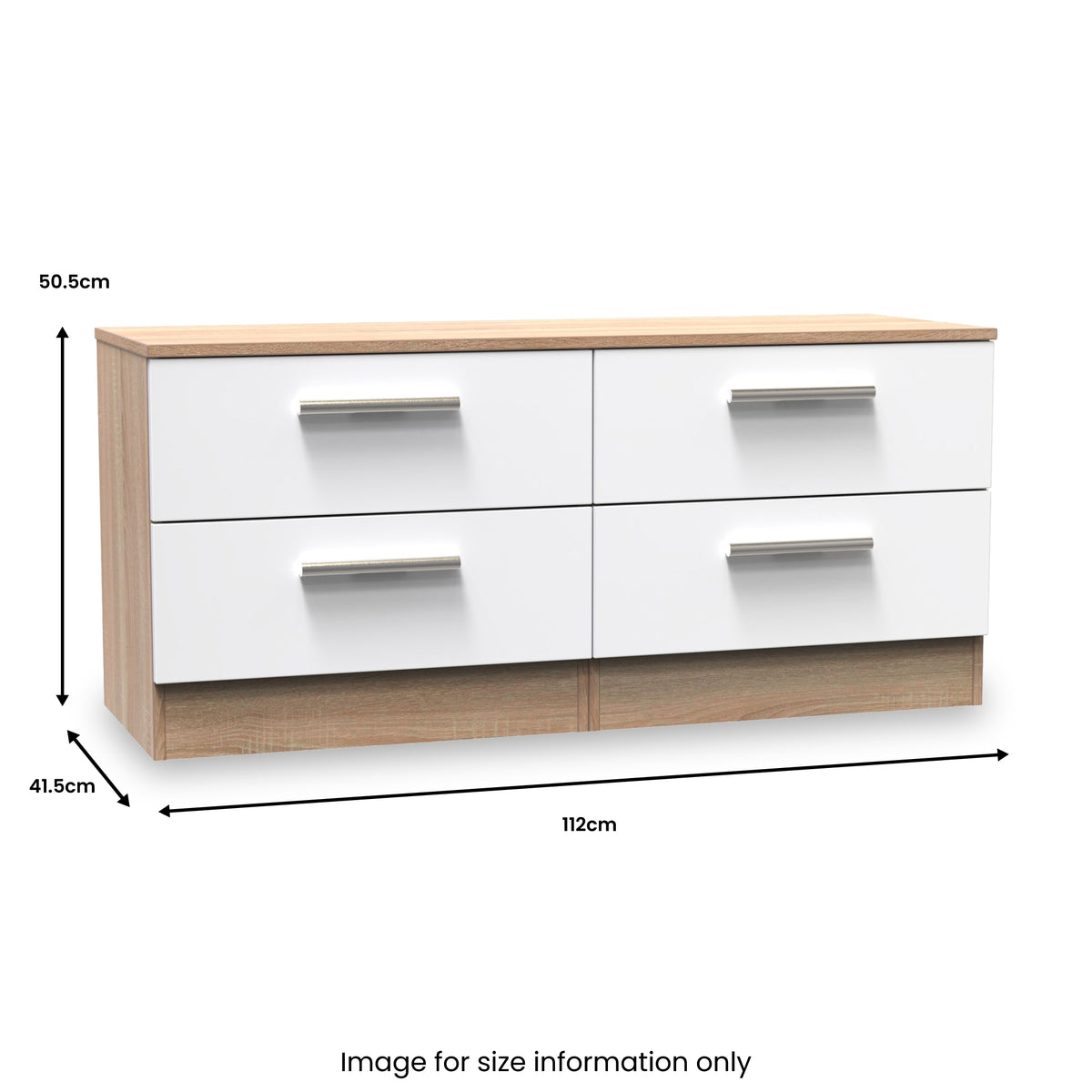 Blakely White Oak 4 Drawer Storage Unit from Roseland Furniture