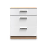 Blakely White Light Wood 3 Drawer Deep Chest from Roseland Furniture
