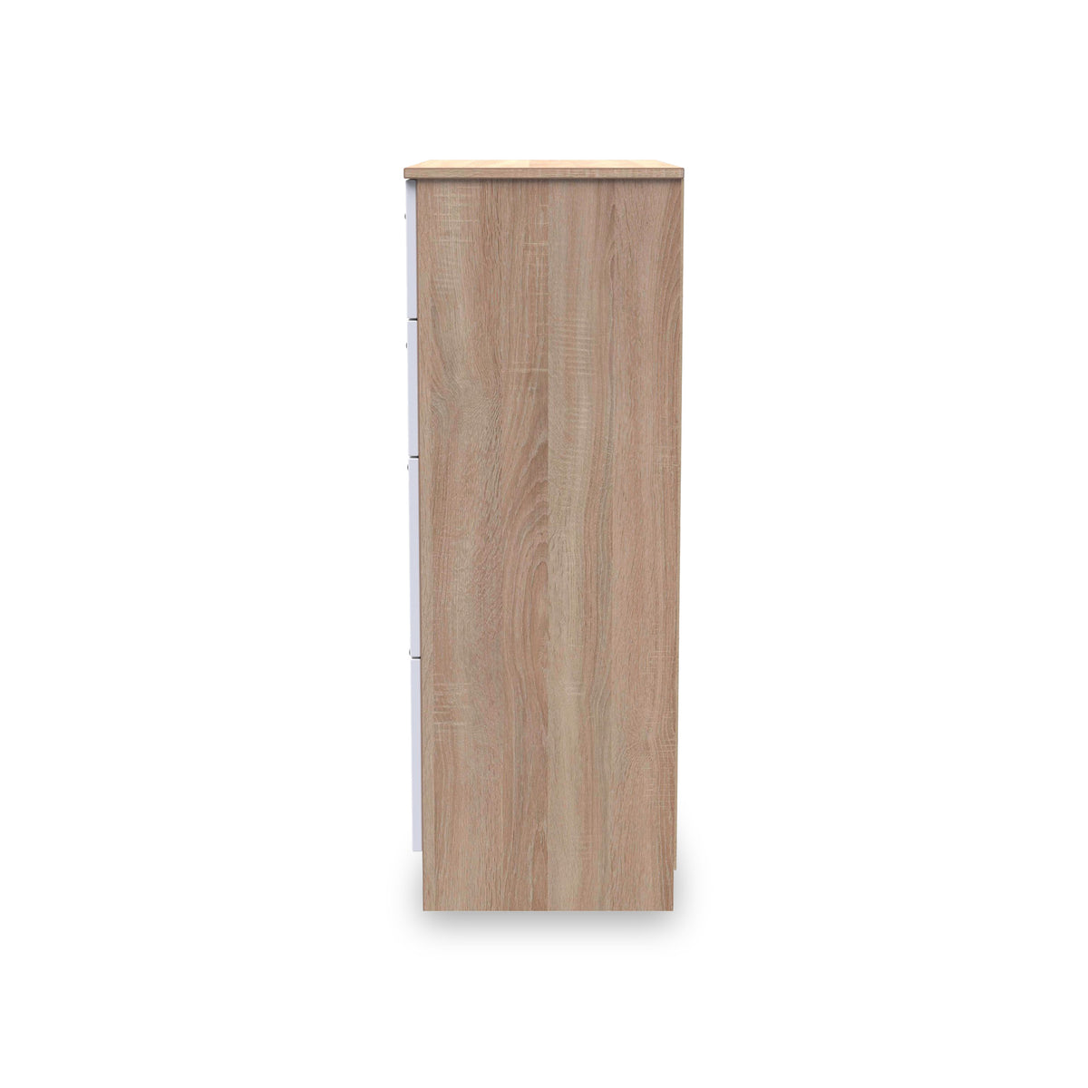 Blakely White and Light Oak 4 Drawer Deep Chest from Roseland Furniture