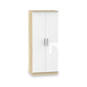 Blakely White & Light 3 Piece Bedroom Set - 2 Door Wardrobe