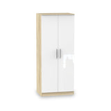 Blakely White & Light 3 Piece Bedroom Set - 2 Door Wardrobe
