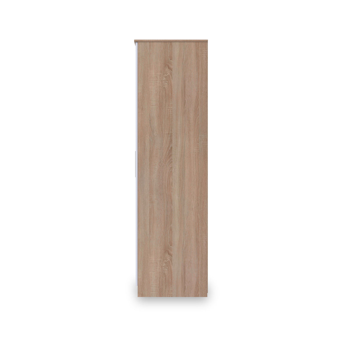 Blakely White & Light Oak Triple Mirror Wardrobe from Roseland Furniture