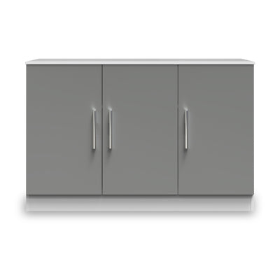 Blakely Grey and White 3 Door Sideboard