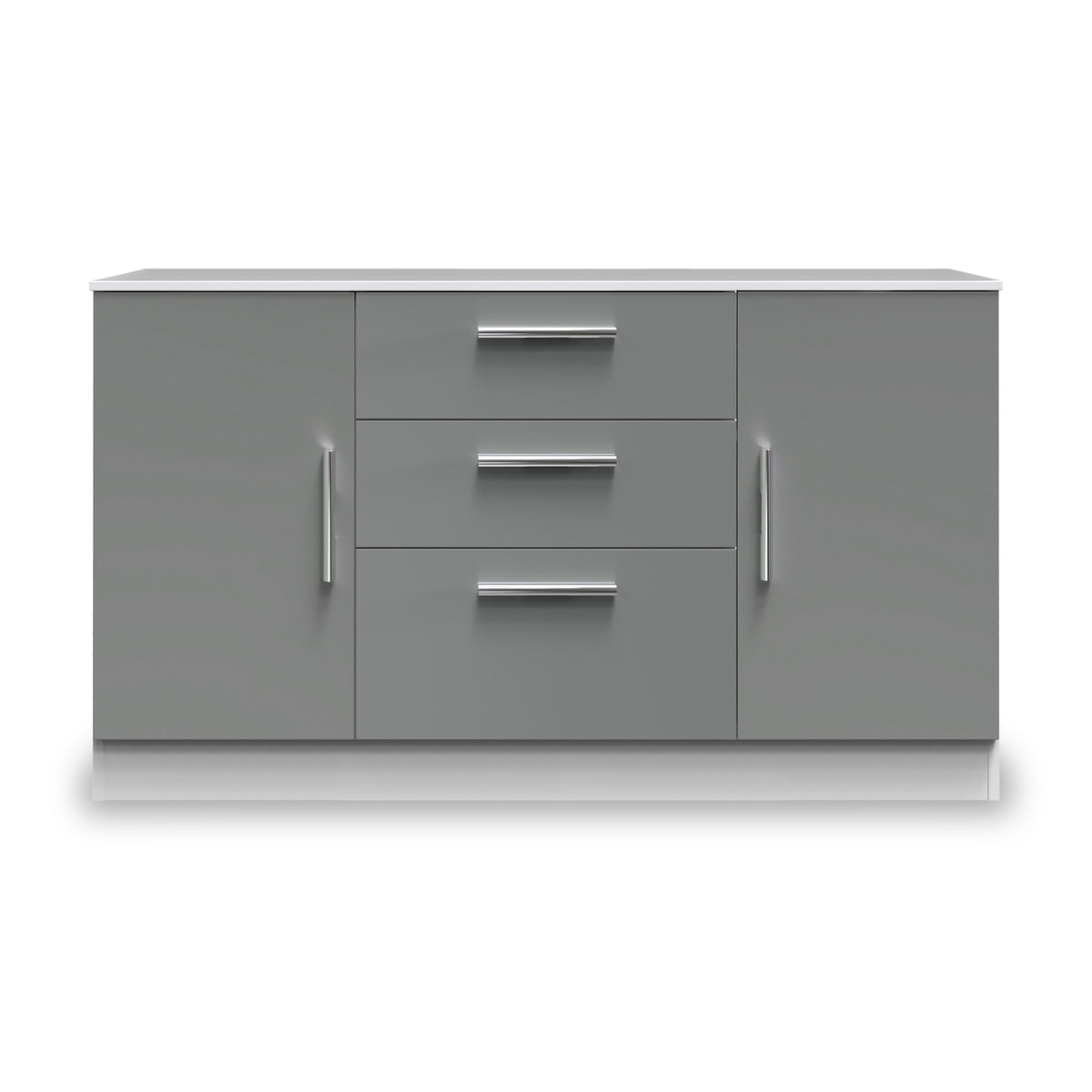 Blakely Grey and White 2 Door 3 Drawer Sideboard from Roseland Furniture