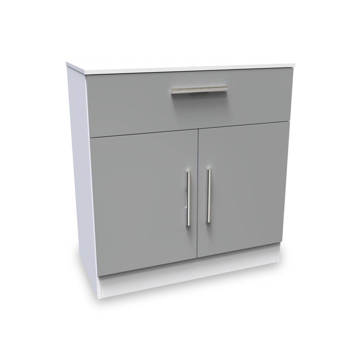 Blakely Grey and White 1 Drawer 2 Door Sideboard from Roseland Furniture