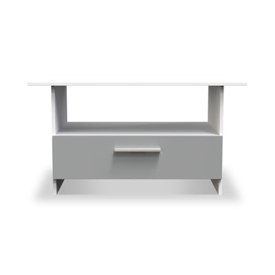 Blakely Grey and White 1 Drawer Coffee Table