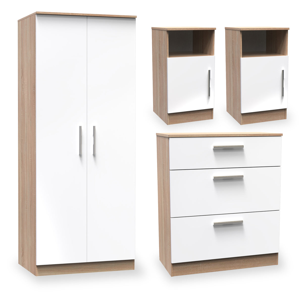Blakely White & Light 4 Piece Bedroom Set from Roseland Furniture