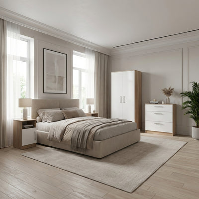 Blakely White & Light 4 Piece Bedroom Set