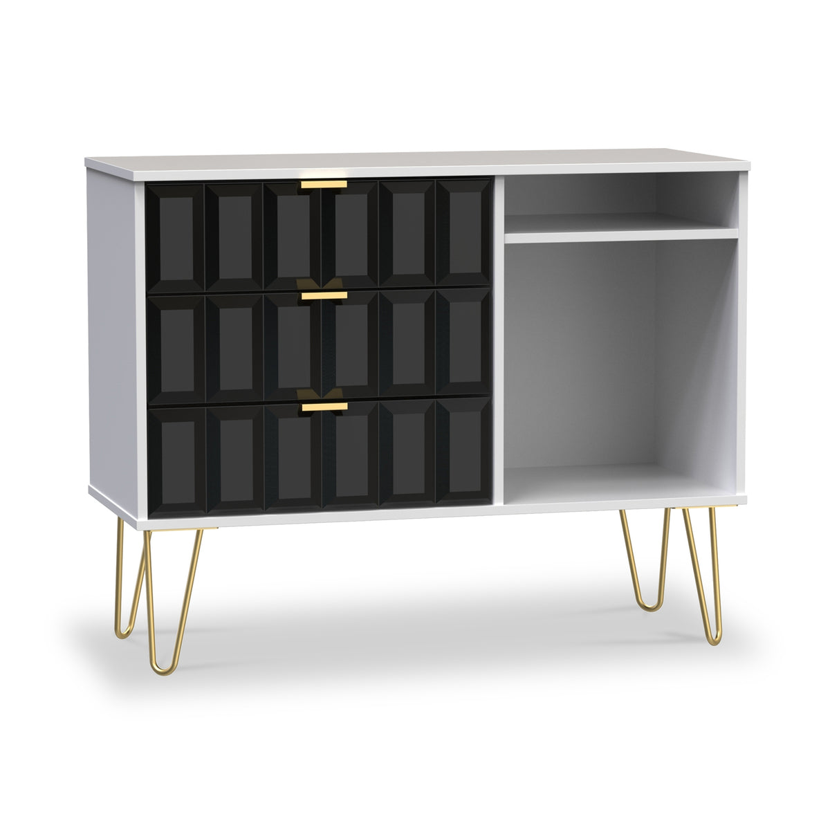 Harlow 3 Drawer TV Unit from Roseland Furniture
